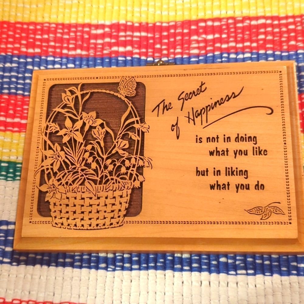 Vintage wood laser cut wall decor